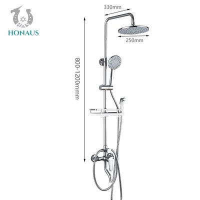 ISO All Copper Exposed Valve Showers Spray Gun Pressure Boosted Bathroom Faucet