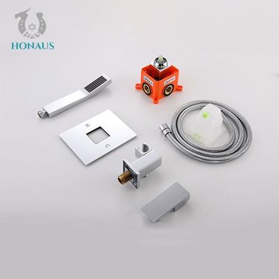 ISO Electroplating Concealed Valve Showers Pressurized Spray Head Copper Valve