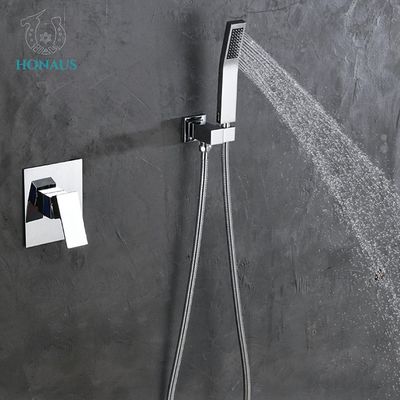 ISO Electroplating Concealed Valve Showers Pressurized Spray Head Copper Valve