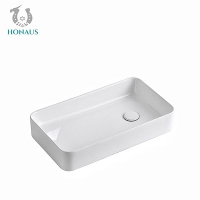 Balcony Bathroom Countertop Basin Square Sink Side Drainage 610*350*590mm