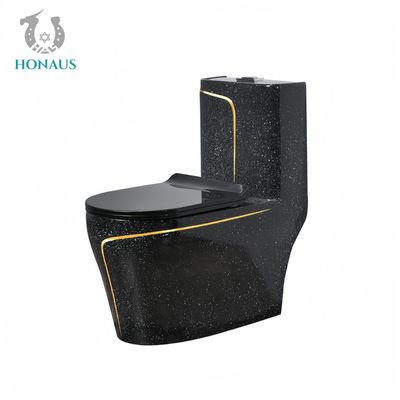 Vortex Flushing Square One Piece Toilet Bowl Dual Flush S Trap Colored Ceramic