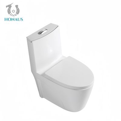 Premium Ceramic One Piece Toilet Bowl Luxury Dual Flush Floor Mounted Hotel House