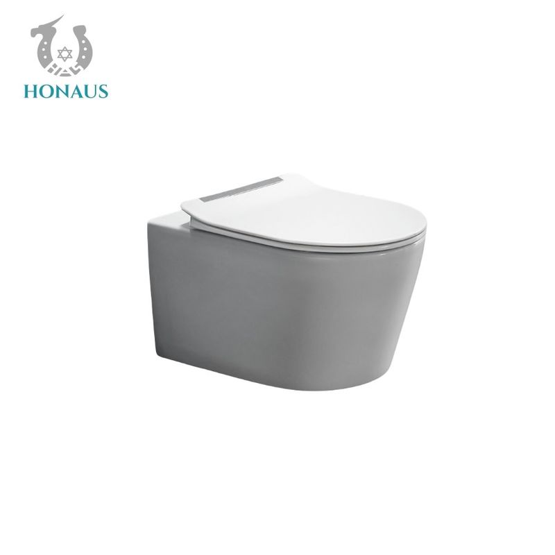 P Trap 180mm Compact Wall Hung Toilet Bowl Square Floating Toilet Bowl