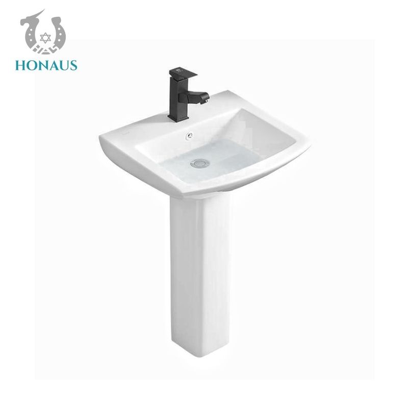 Creamic Full Pedestal wash Basin Floor Mounted Bathroom Sanitary Ware